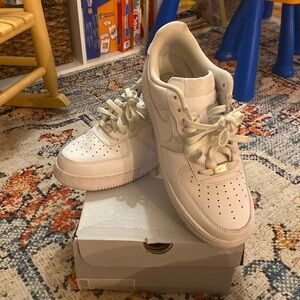 White Air Force Ones Size 10 1/2